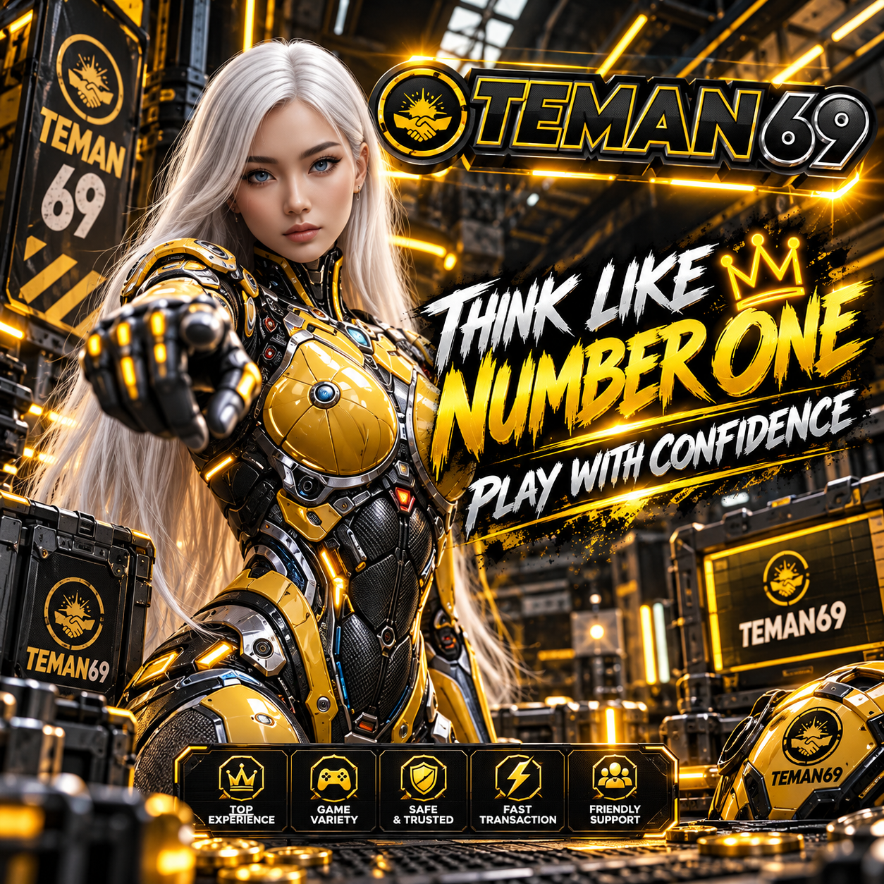 TEMAN69 >> Think Like Number One, Play with Confidence